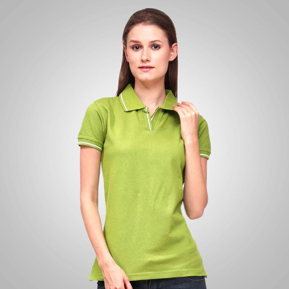 Scott_Womens_Tipped_Polo_shirt_Apple_Green